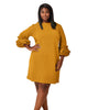 Ruffle Sleeve Sheath Dress - thumbnail