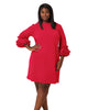 Ruffle Sleeve Sheath Dress - thumbnail
