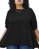 Abstract Crochet Pattern Short Sleeve Blouse - thumbnail
