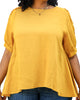 Abstract Crochet Pattern Short Sleeve Blouse - thumbnail