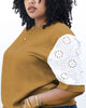 Boho White Floral Crochet Pattern Sleeve Blouse - thumbnail