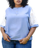 Boho White Floral Crochet Pattern Sleeve Blouse - thumbnail