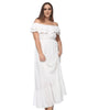 Off Shoulder Ruffle Empire Maxi Dress - thumbnail