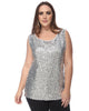 Sleeveless Sequin Tank Top - thumbnail