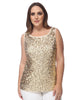 Sleeveless Sequin Tank Top - thumbnail