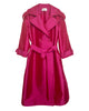 Modern Classic Hot Pink Taffeta Trench - thumbnail