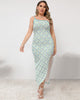 La Dolce Lemon Tile One-Shoulder Maxi Dress - thumbnail