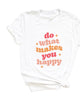 Makes You Happy Stars Short Sleeve Graphic Tee - thumbnail