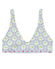 Capri Citrus Mosaic Recycled Bikini Top - thumbnail