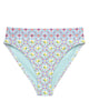 Capri Citrus Mosaic Recycled High-Waisted Bikini Bottom - thumbnail