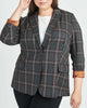 Waverly Plaid Notch Collar Blazer - thumbnail