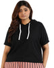 Black Crop Sweatshirt - thumbnail