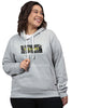 Grey Printed "Foliage" Hooded Sweatshirt - thumbnail