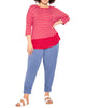 Kiara Stripe Ribbed Top - thumbnail
