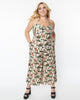 Unique Vintage Giraffe Print Halter Jumpsuit - thumbnail