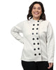 Cream Loose Fit Buttoned Sweatshirt - thumbnail