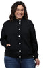Navy Buttoned Sweatshirt - thumbnail