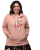 Peach "Boss Babe" Hooded Sweatshirt - thumbnail