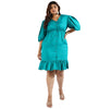 Teal Fit and Flare Dress - thumbnail
