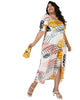 Tropic Printed Front Slit Dress - thumbnail