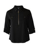 Brianna Roll Tab Collared Shirt - thumbnail