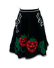 Unique Vintage Black June-O-Ween Strawberry Swing Skirt - thumbnail
