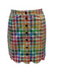 Smak Parlour Rainbow Gingham Campus Mini Skirt - thumbnail