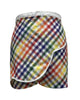 Smak Parlour Rainbow Gingham Faux Wrap Scalloped Skort - thumbnail
