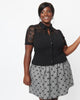 Unique Vintage Black Lace Addison Blouse - thumbnail