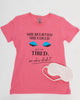 Unique Vintage She Believed She Could Pink Fitted Womens Graphic Tee - thumbnail