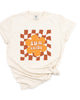Sun Shine Checkered Garment Dyed Tee - thumbnail