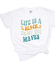 Enjoy The Waves Distressed Garment Dyed Tee - thumbnail