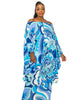 Paisley Dreams Off-Shoulder Kaftan Dress - thumbnail