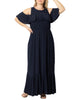 Piper Cold Shoulder Maxi Dress - thumbnail