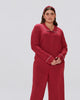 Candace Scallop Long Sleeve Sleep Top - thumbnail