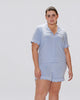 Molly Scallop Short Sleeve Sleep Top - thumbnail