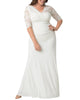 Elegant Aisle One Shoulder Illusion Wedding Gown - thumbnail