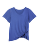 Jasmine Knotted VNeck Tee - thumbnail