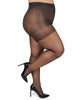 Plus Size Curvy Silky Sheer Control Top Pantyhose - thumbnail