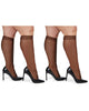 Silky Sheer Plus Size Curvy Knee High Stockings 2 Pack - thumbnail