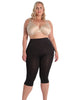 High-Waisted Tummy Control Shaping Capri Leggings - thumbnail