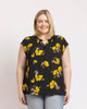 Valeria Floral Cap Sleeve Top - thumbnail