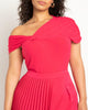 Draped Asym Neckline Bodysuit - thumbnail