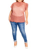 Ariel Pleated Spot Top - thumbnail