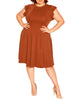 Frill Shoulder Dress - thumbnail