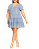 Denim Tier Dress - thumbnail