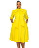 Casey Scuba Flare Dress - thumbnail