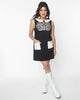 Smak Parlour Black & White Glow in the Dark Skeleton Power Mini Dress - thumbnail