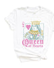 Queen Of Hearts Short Sleeve Graphic Tee - thumbnail