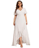 Charming Chiffon Bridesmaid Dress with Lotus Leaf Hemline - thumbnail